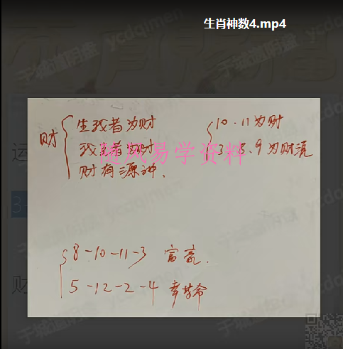 于城道 于成 生肖神数高清视频6集