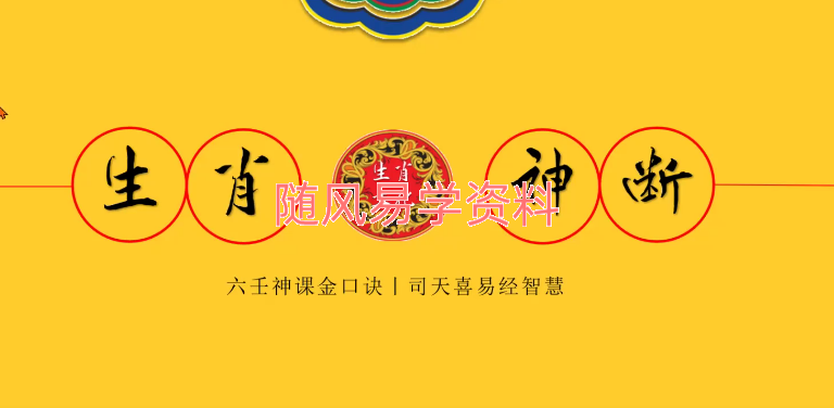 司天喜生肖神断视频15集