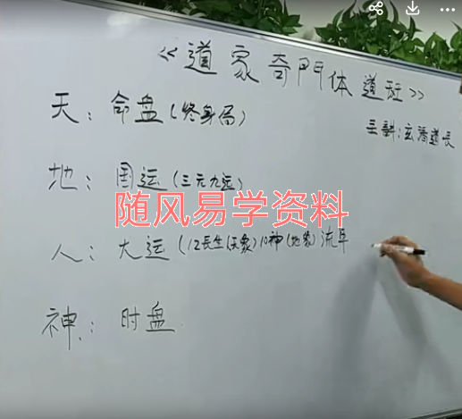 玄清道长正一茅山上清道家阴盘奇门高阶课22年12月新课，视频58集