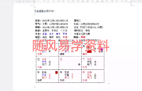 果圆 奇门遁甲运筹特训班第一期视频24集，清晰度一般