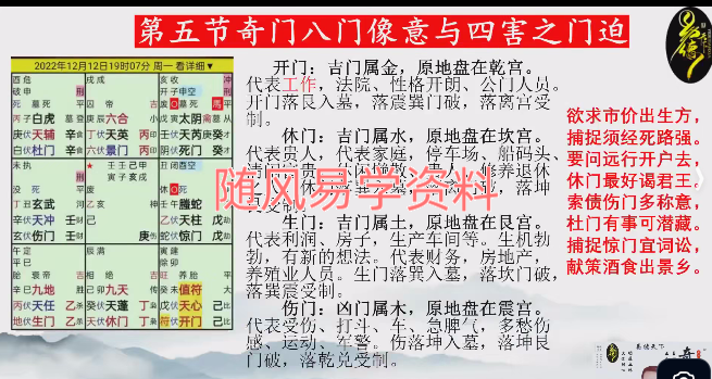 冀持乐《奇门遁甲》视频10集
