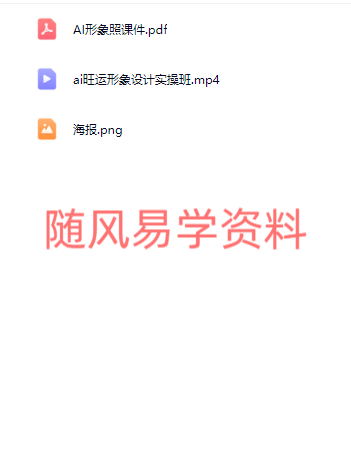 司天喜   AI旺运头像实战班 视频+文档
