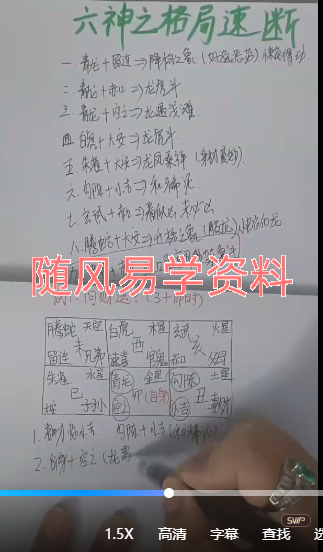 吴美莹《小六壬提升精修课》视频63集