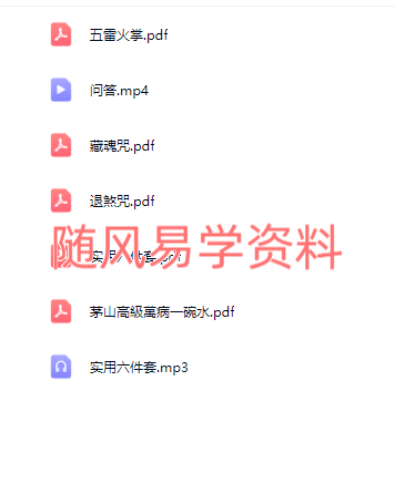 金龙子  茅山修法实用六件套视频+课件