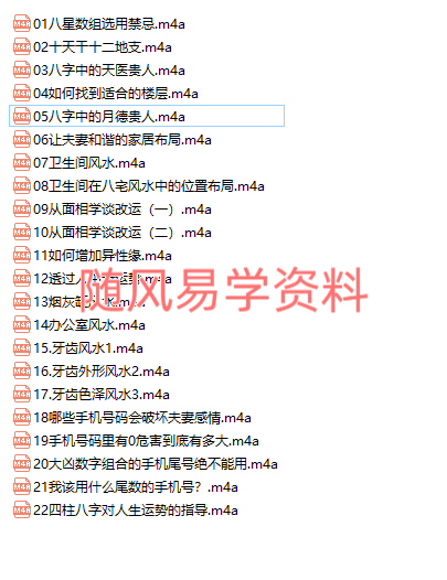 德慧   VIP密训课程 易学专题22集录音
