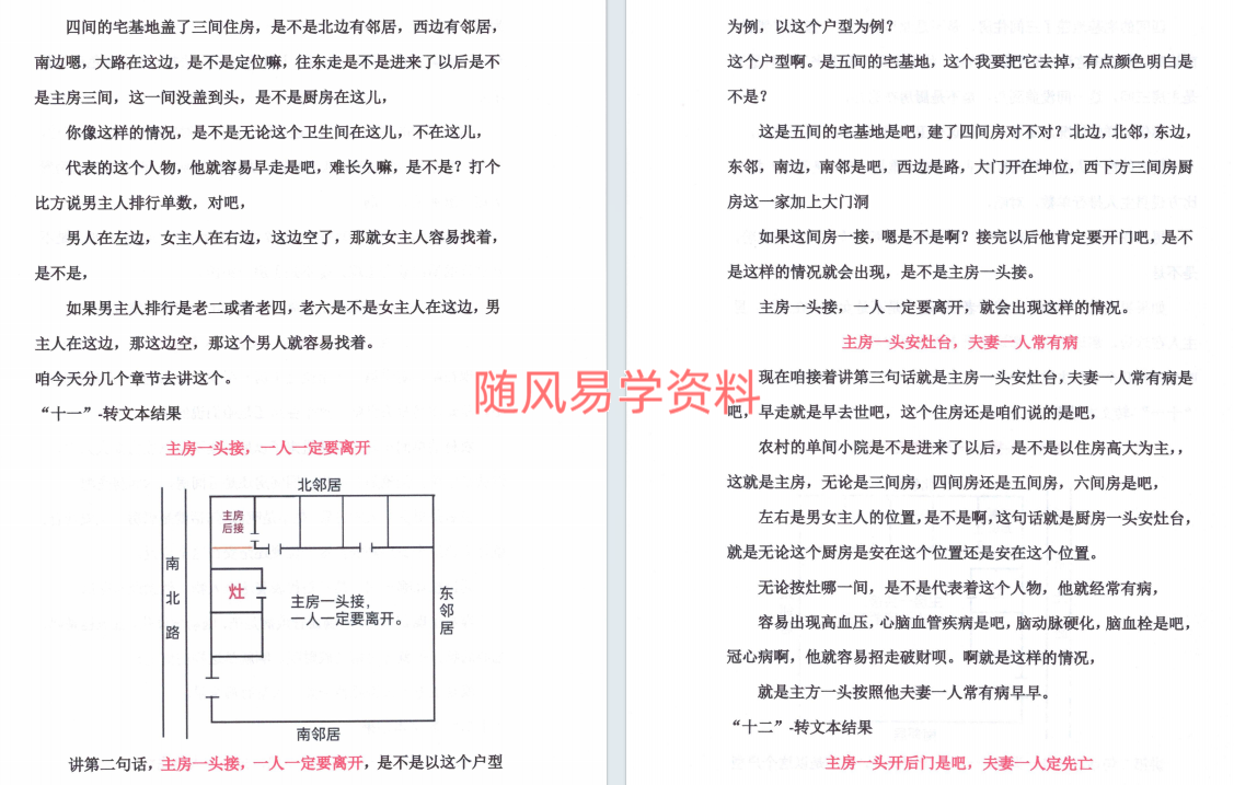 李云奇《一宅断定宫位秘传生男生女》171页
