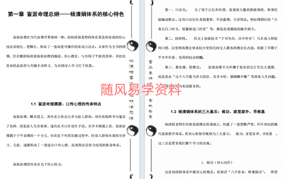 杨清娟   盲派命理技法总结189页