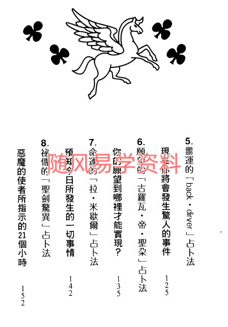 爱丽思   吉普赛纸牌占卜书161页